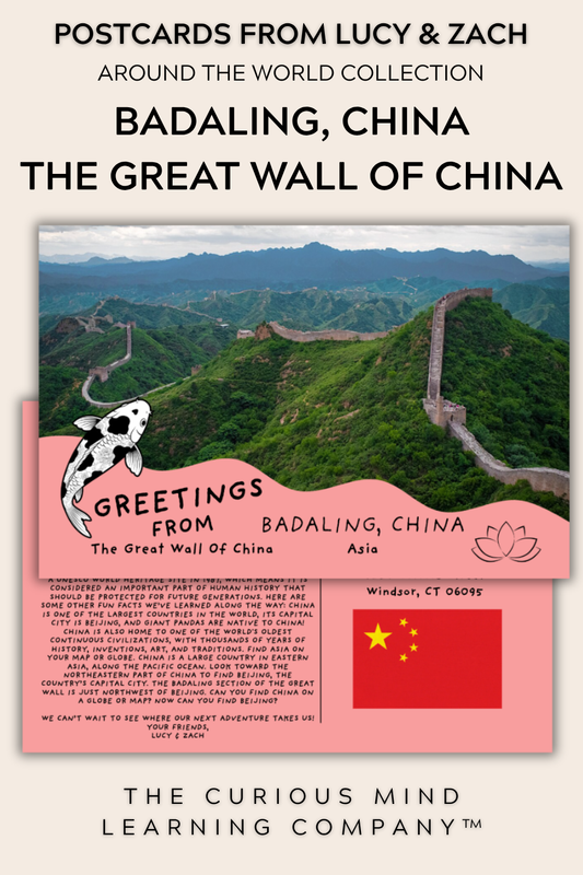 Postcards | Badaling, China - The Great Wall Of China | Physical Mail Edition