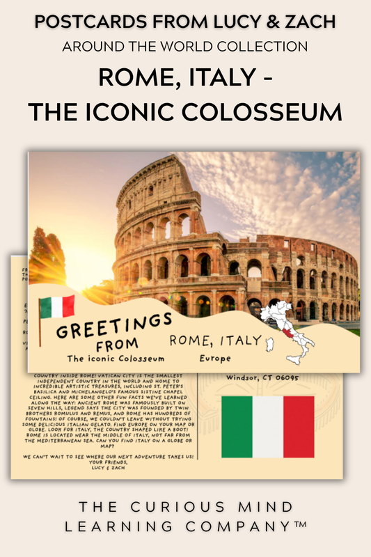 Postcards | Rome, Italy - The Iconic Colosseum | Physical Mail Edition