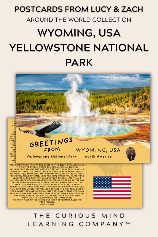 Postcards | Wyoming, USA - Yellowstone National Park | Physical Mail Edition